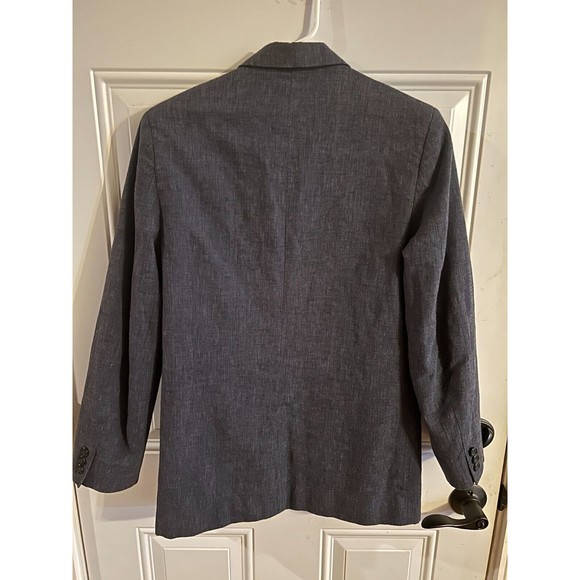 Nautica Blazer Boys Size 18R Youth Jacket Linen Blend Navy Single Breasted EUC - Picture 4 of 9